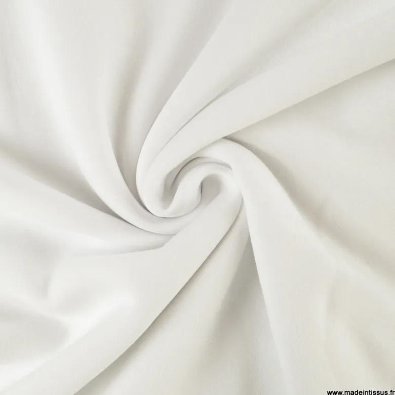 Tissu molleton sweat uni blanc - OEKO TEX