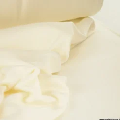 Tissu molleton sweat uni blanc cassé - OEKO TEX