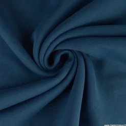 Tissu molleton sweat uni bleu indigo foncé - OEKO TEX