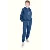 Tissu molleton sweat uni bleu Cobalt - oeko tex