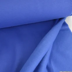 Tissu molleton sweat uni bleu Cobalt - oeko tex