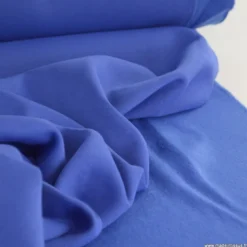 Tissu molleton sweat uni bleu Cobalt - oeko tex