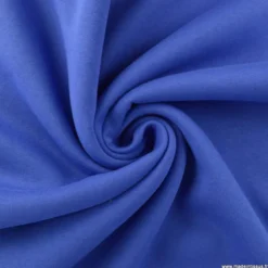 Tissu molleton sweat uni bleu Cobalt - oeko tex