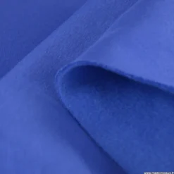 Tissu molleton sweat uni bleu Cobalt - oeko tex