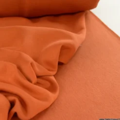 Tissu molleton sweat uni brique - OEKO TEX