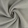 Tissu molleton sweat uni gris chiné - OEKO TEX