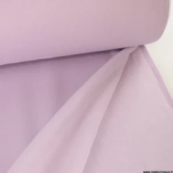 Tissu molleton sweat uni lavande - OEKO TEX