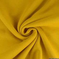 Tissu molleton sweat uni moutarde - OEKO TEX
