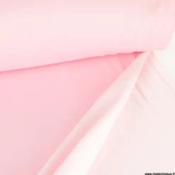 Tissu molleton sweat uni rose clair - OEKO TEX