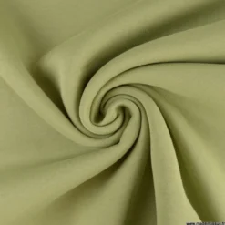 Tissu molleton sweat uni vert tilleul- OEKO TEX
