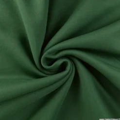 Tissu molleton sweat uni vert kaki - OEKO TEX