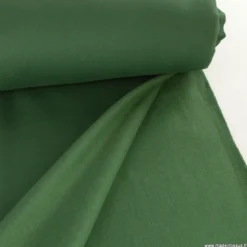 Tissu molleton sweat uni vert kaki - OEKO TEX