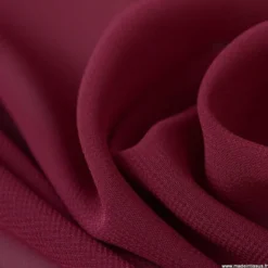 Tissu Mousseline fluide Bordeaux
