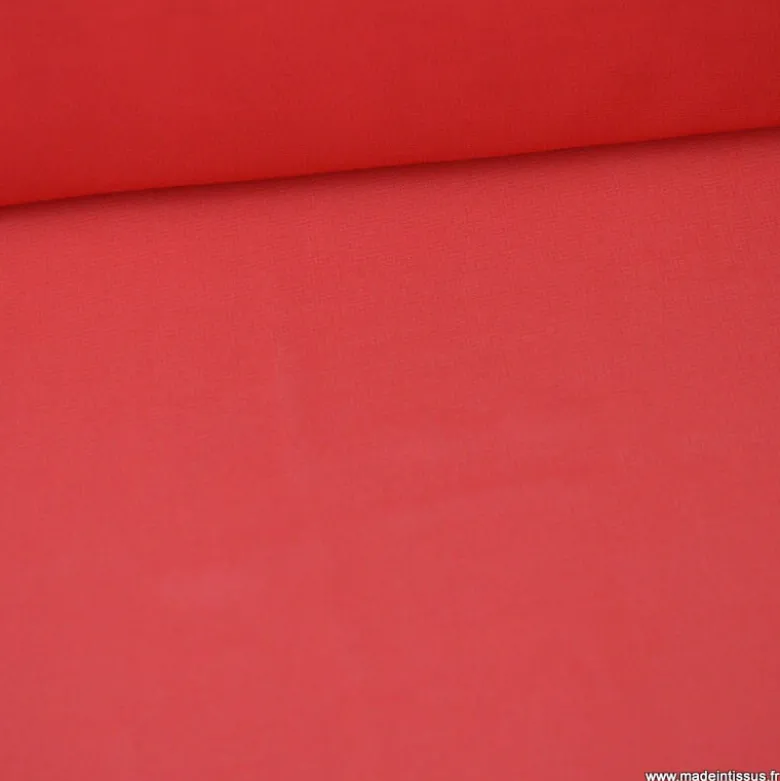 Tissu Mousseline fluide Rouge