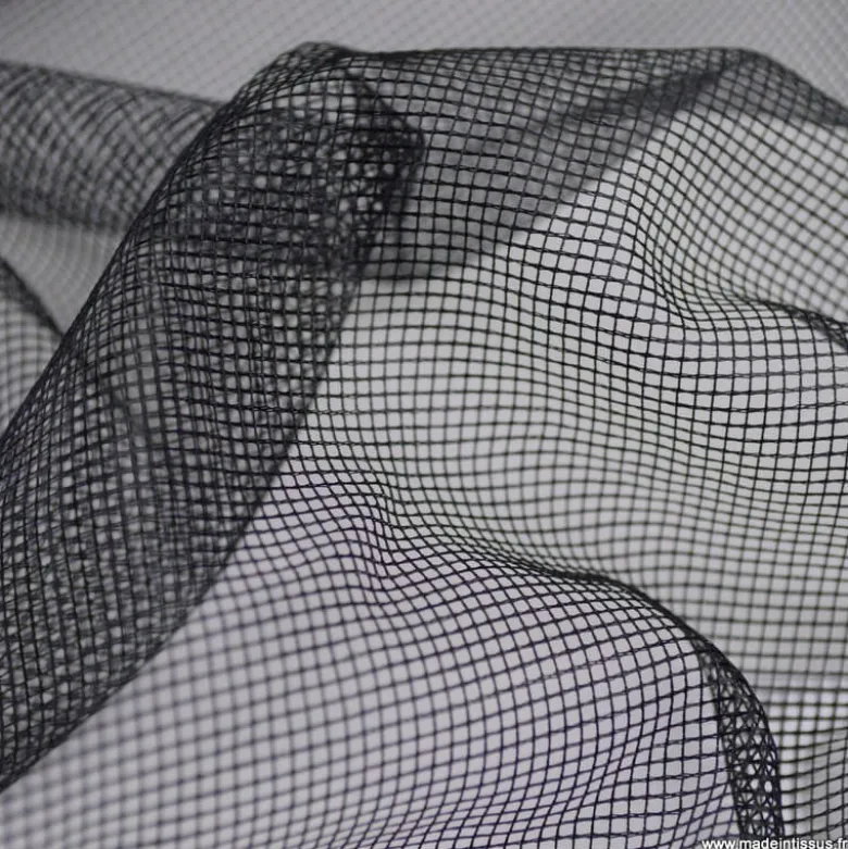 Tissu moustiquaire Noire en grande largeur