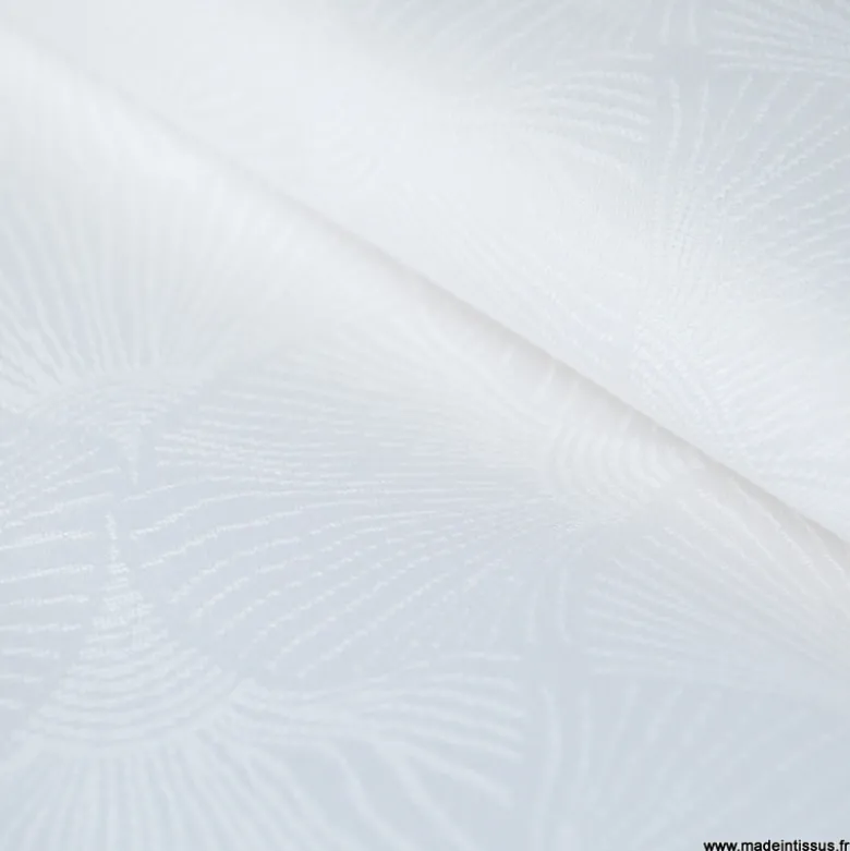 Tissu nappage jacquard ginkgo grande largeur