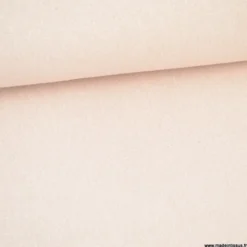 Tissu natté brillant rose envers mousse- Exclusivité