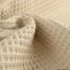 Tissu nid d'abeille Beige clair - OEKO TEX