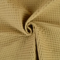 Tissu nid d'abeille Beige - OEKO TEX