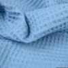 Tissu nid d'abeille Bleu denim - OEKO TEX
