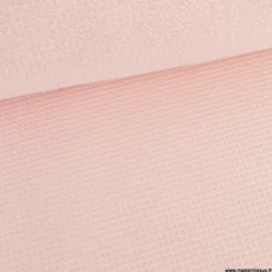 Tissu nid d'abeille et éponge - Rose Blush