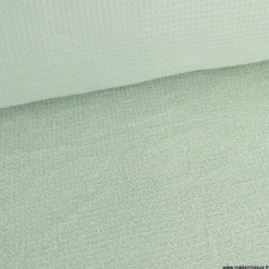 Tissu nid d'abeille et éponge - Vert Origan