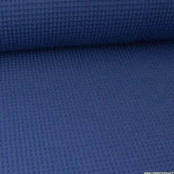 Tissu nid d'abeille Indigo - OEKO TEX