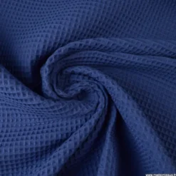 Tissu nid d'abeille Indigo - OEKO TEX