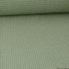 Tissu nid d'abeille kaki- OEKO TEX