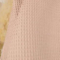 Tissu nid d'abeille Mocha - OEKO TEX