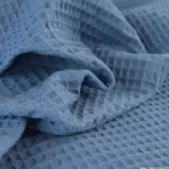 Tissu nid d'abeille Pierre Bleu - OEKO TEX