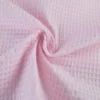 Tissu nid d'abeille rose clair - OEKO TEX