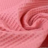 Tissu nid d'abeille Rose Orchidée - OEKO TEX