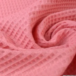 Tissu nid d'abeille Rose Orchidée - OEKO TEX