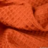 Tissu nid d'abeille Rouille - OEKO TEX