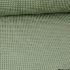 Tissu nid d'abeille Tilleul - OEKO TEX