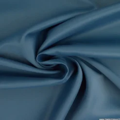 Tissu non feu grande laize, isolant phonique et thermique occultant boreal indigo