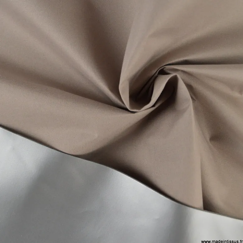 Tissu occultant isolant thermique taupe