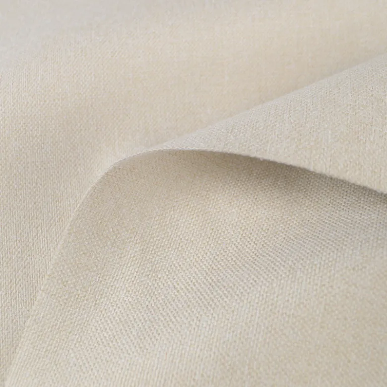 Tissu occultant isolant thermique double face indiana Ecru