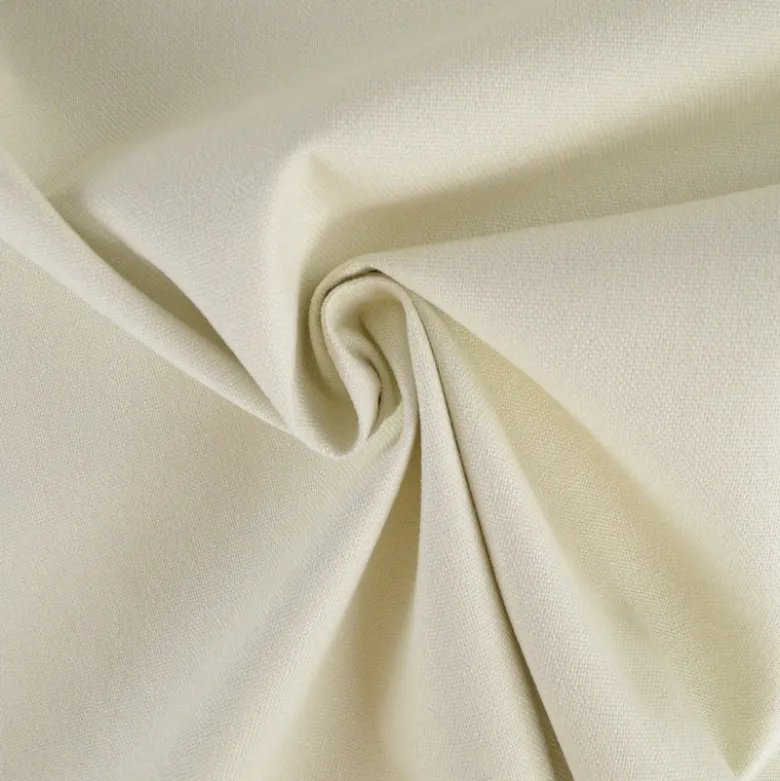 Tissu occultant isolant thermique double face indiana Blanc cassé