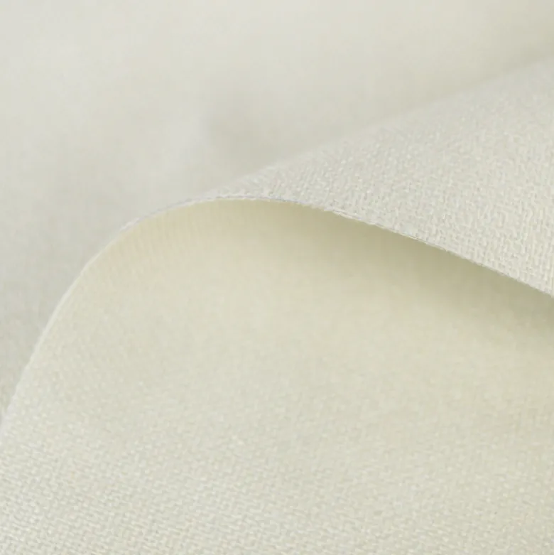 Tissu occultant isolant thermique double face indiana Blanc cassé