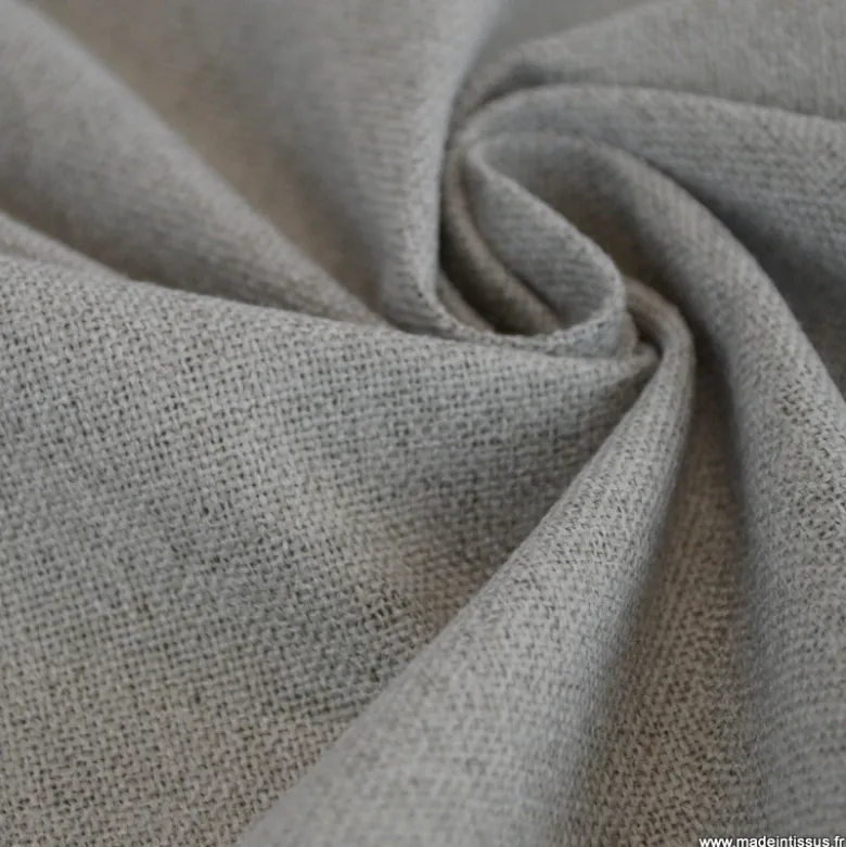 Tissu occultant isolant thermique double face indiana gris