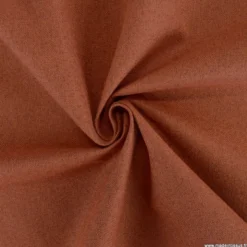 Tissu occultant isolant thermique double face indiana terracotta