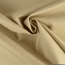 Tissu oxford beige avec menbrane étanche et respirant
