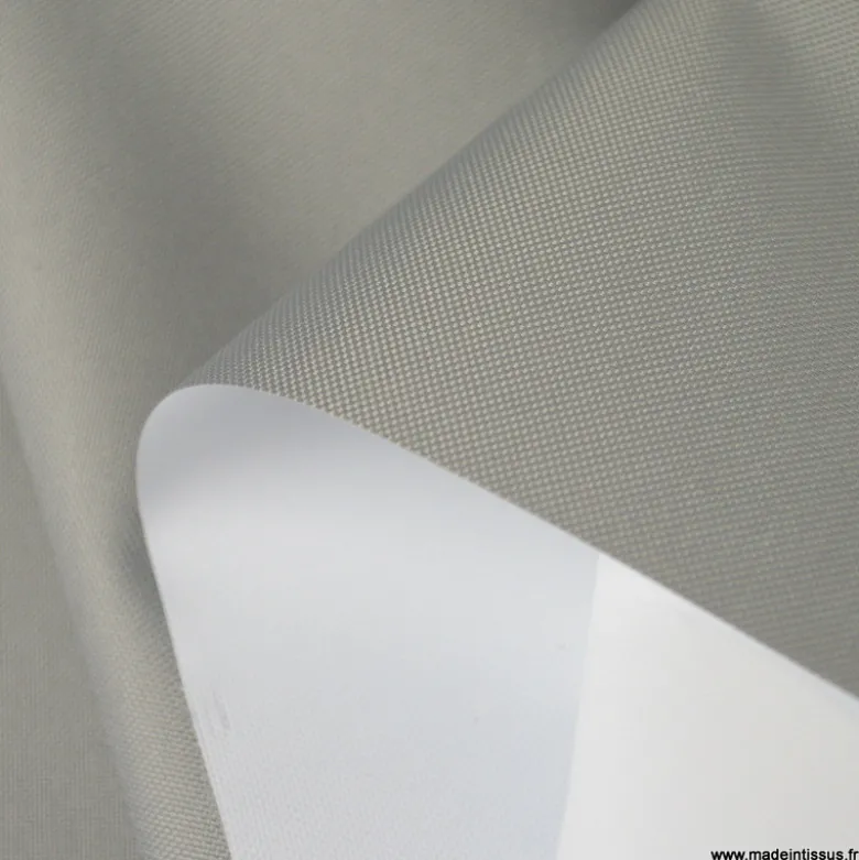Tissu oxford gris avec menbrane étanche et respirant