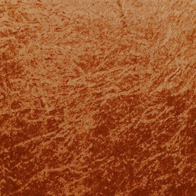 Tissu panne de velours coloris Brique