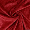 Tissu panne de velours coloris Rouge Hermès