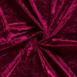 Tissu panne de velours coloris Bordeaux
