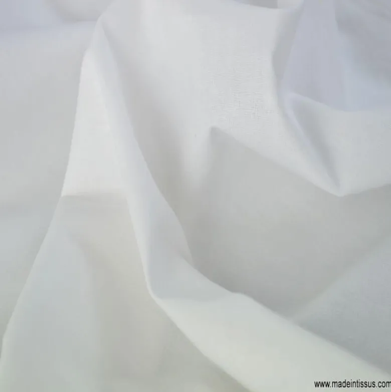 Tissu percale de coton - en grande largeur