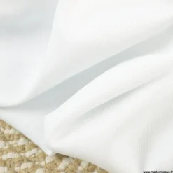 Tissu Piqué de coton blanc - OEKO TEX
